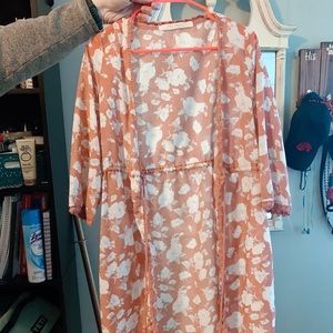 Floral kimono cardigan